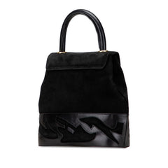 サルヴァトーレフェラガモ ハンドバッグ AN21 1726 ブラック スウェード レディース Salvatore Ferragamo 【中古】