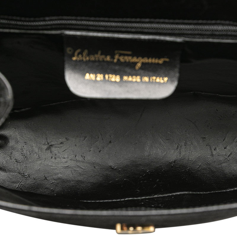 サルヴァトーレフェラガモ ハンドバッグ AN21 1726 ブラック スウェード レディース Salvatore Ferragamo 【中古】