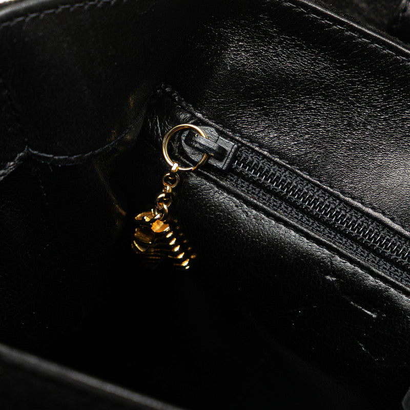 サルヴァトーレフェラガモ ハンドバッグ AN21 1726 ブラック スウェード レディース Salvatore Ferragamo 【中古】