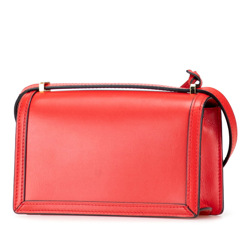 ロエベ バルセロナ ショルダーバッグ レッド レザー レディース LOEWE 【中古】