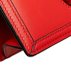 ロエベ バルセロナ ショルダーバッグ レッド レザー レディース LOEWE 【中古】