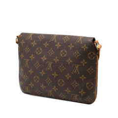 ルイ ヴィトン モノグラム ミュゼット タンゴ ショート ショルダーバッグ M51257 ブラウン PVC レザー レディース LOUIS VUITTON 【中古】