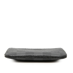 ルイ ヴィトン ダミエ グラフィット ポシェット クレ コインケース 小銭入れ N60155 ブラック PVC レザー メンズ LOUIS VUITTON 中古