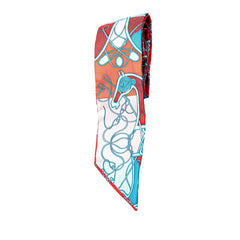 エルメス ツイリー Coup de Fouet au Bloc Rouge 鞭 ブロック ルージュ スカーフ ピンク マルチカラー シルク レディース HERMES 【中古】