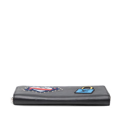 ルイ ヴィトン エピ ジッピー ウォレット ストーリーズ 長財布 ラウンドファスナー M63376 ブラック マルチカラー レザー メンズ LOUIS VUITTON 【中古】