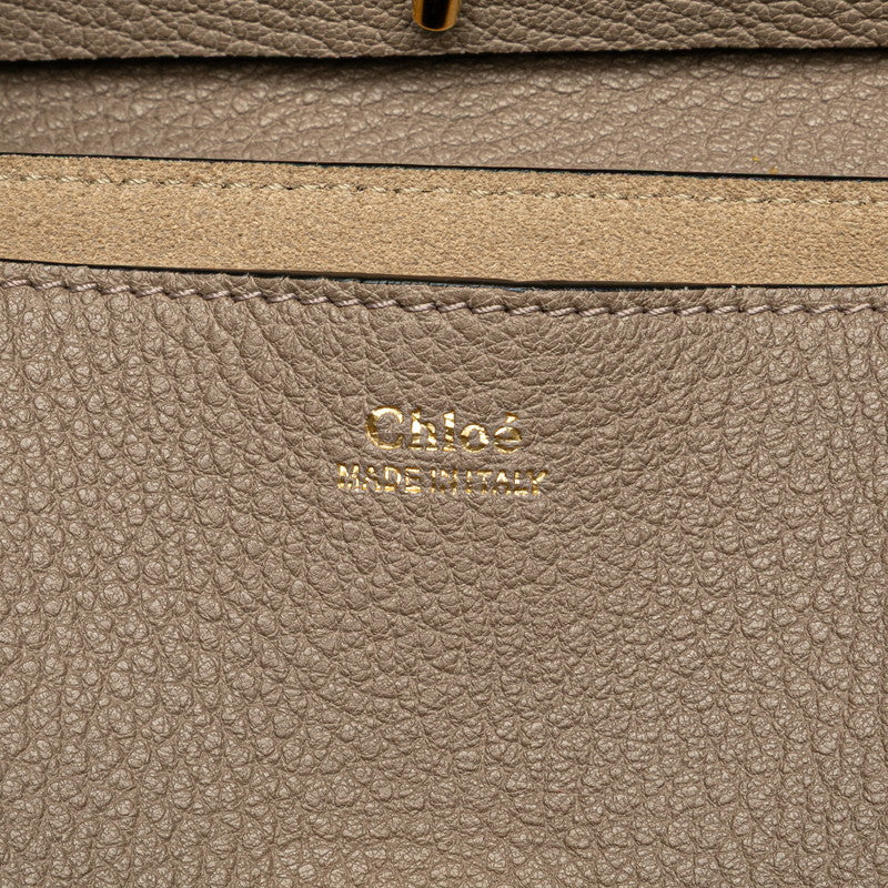 クロエ ドリュー チェーンショルダーバッグ ベージュ レザー レディース Chloe 【中古】