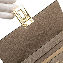 クロエ ドリュー チェーンショルダーバッグ ベージュ レザー レディース Chloe 【中古】