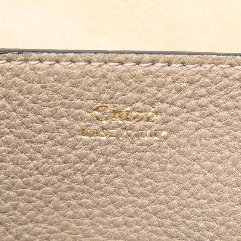 クロエ ドリュー チェーンショルダーバッグ ベージュ ゴールド レザー レディース Chloe 【中古】