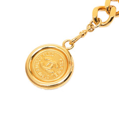 シャネル ココマーク 31 RUE CAMBON PARIS ロゴプレート チェーンベルト ゴールド メッキ レディース CHANEL 【中古】