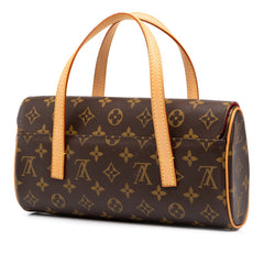 ルイ ヴィトン モノグラム ソナチネ ハンドバッグ M51902 ブラウン PVC レザー レディース LOUIS VUITTON 中古