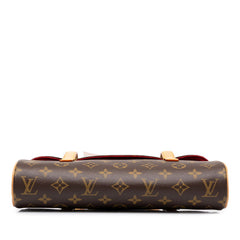 ルイ ヴィトン モノグラム ソナチネ ハンドバッグ M51902 ブラウン PVC レザー レディース LOUIS VUITTON 中古