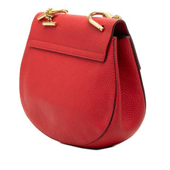クロエ ドリュー チェーン ショルダーバッグ レッド レザー レディース Chloe 【中古】
