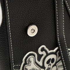 ディオール × Shawn Stussy ショーン ステューシー サドル 斜め掛け ショルダーバッグ ブラック レザー レディース Dior 【中古】