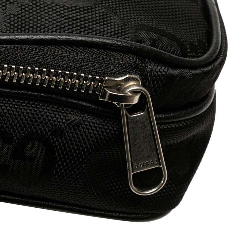 グッチ オフザグリッド ショルダーバッグ 643882 ブラック ナイロン レザー レディース GUCCI 【中古】