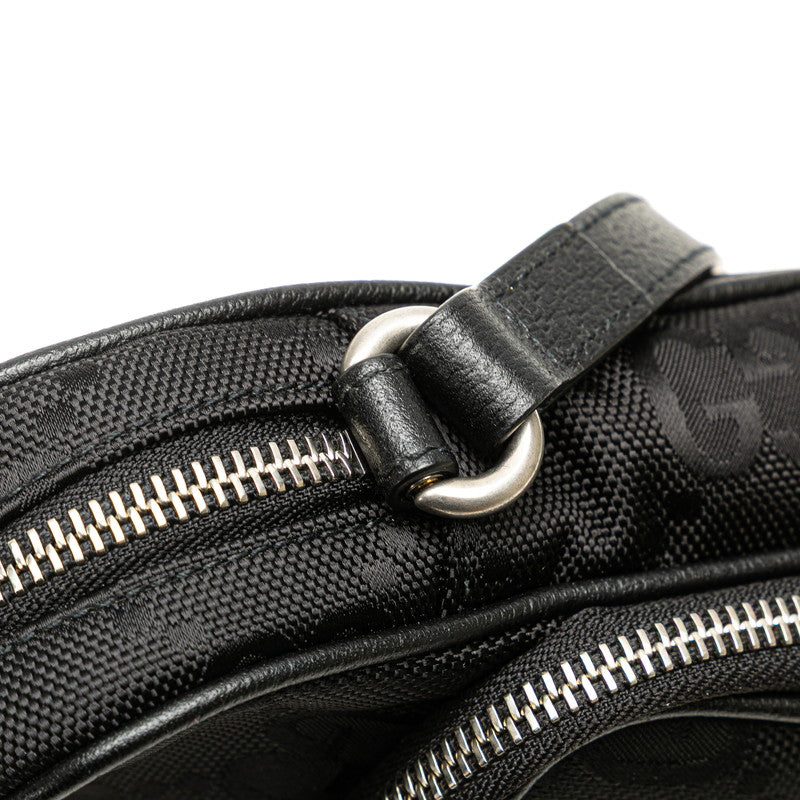 グッチ オフザグリッド ショルダーバッグ 643882 ブラック ナイロン レザー レディース GUCCI 【中古】