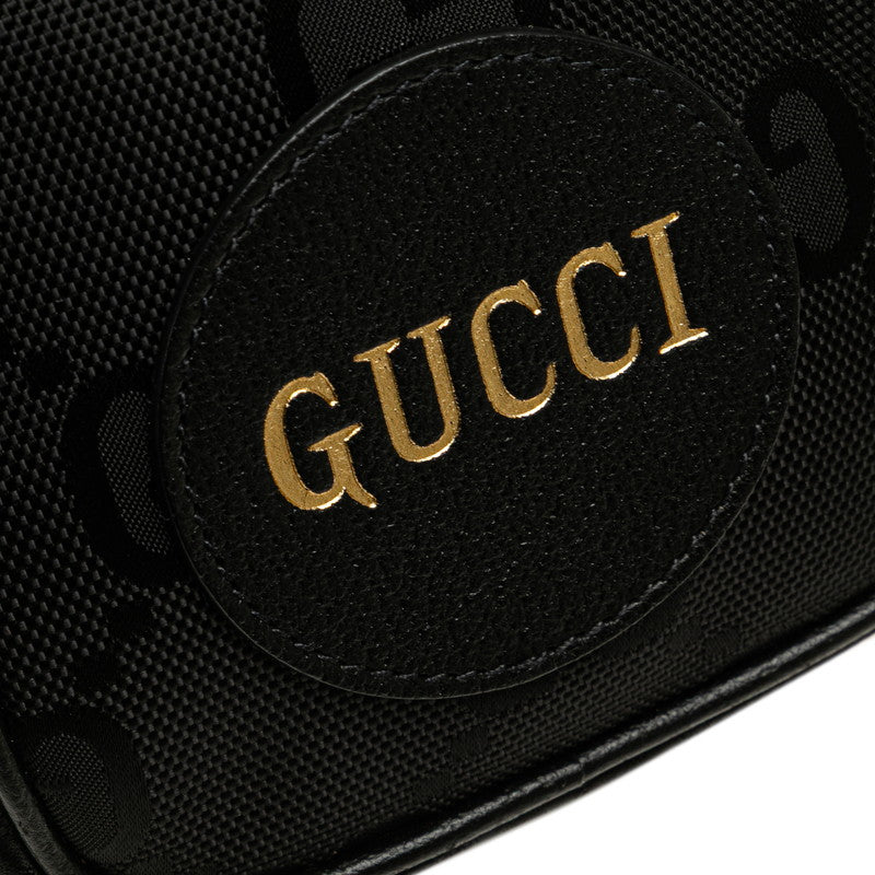 グッチ オフザグリッド ショルダーバッグ 643882 ブラック ナイロン レザー レディース GUCCI 【中古】