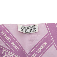 エルメス ツイリー BOLDUC ボルデュック スカーフ パープル シルク レディース HERMES 中古