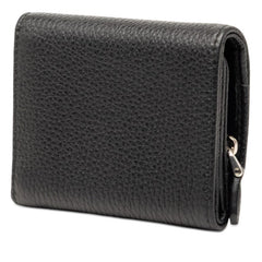 プラダ 三つ折り財布 ミニウォレット ブラック ヴィッテロダイノレザー レディース PRADA 【中古】