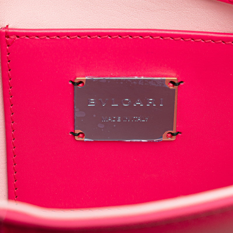 ブルガリ セルペンティ フォーエバー チェーン ショルダーバッグ ピンク レザー レディース BVLGARI 【中古】