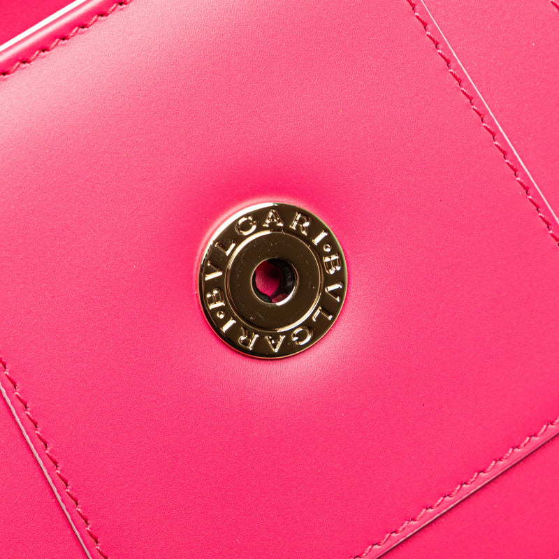 ブルガリ セルペンティ フォーエバー チェーン ショルダーバッグ ピンク レザー レディース BVLGARI 【中古】