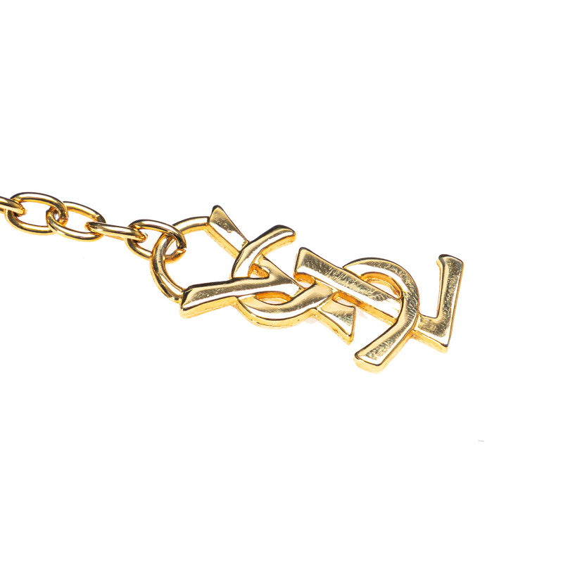 イヴ サンローラン ヴィンテージ YSL カットアウト 斜め掛け ショルダーバッグ ブラック オレンジ レザー レディース YVES SAINT LAURENT 【中古】