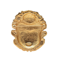 シャネル ココマーク テントウムシ スカラベ モチーフ ブローチ ゴールド メッキ レディース CHANEL 【中古】