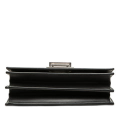 サンローラン 斜め掛け チェーン ショルダーバッグ ブラック レザー レディース SAINT LAURENT 【中古】