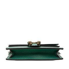 グッチ ディオニュソス チェーン ショルダーバッグ 斜め掛け 476432 グリーン レザー レディース GUCCI 【中古】