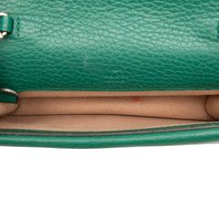 グッチ ディオニュソス チェーン ショルダーバッグ 斜め掛け 476432 グリーン レザー レディース GUCCI 【中古】