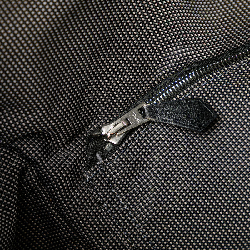エルメス エールライン バサスPM 斜め掛け ショルダーバッグ グレー キャンバス レディース HERMES 【中古】