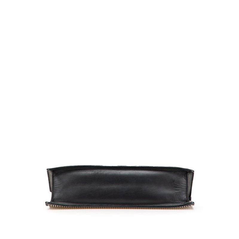 サンローラン ベティ スタッズ チェーン ショルダーバッグ ブラック シルバー レザー レディース SAINT LAURENT 【中古】