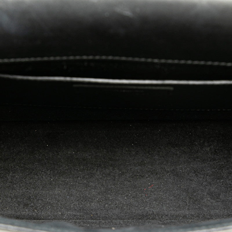 サンローラン ベティ スタッズ チェーン ショルダーバッグ ブラック シルバー レザー レディース SAINT LAURENT 【中古】