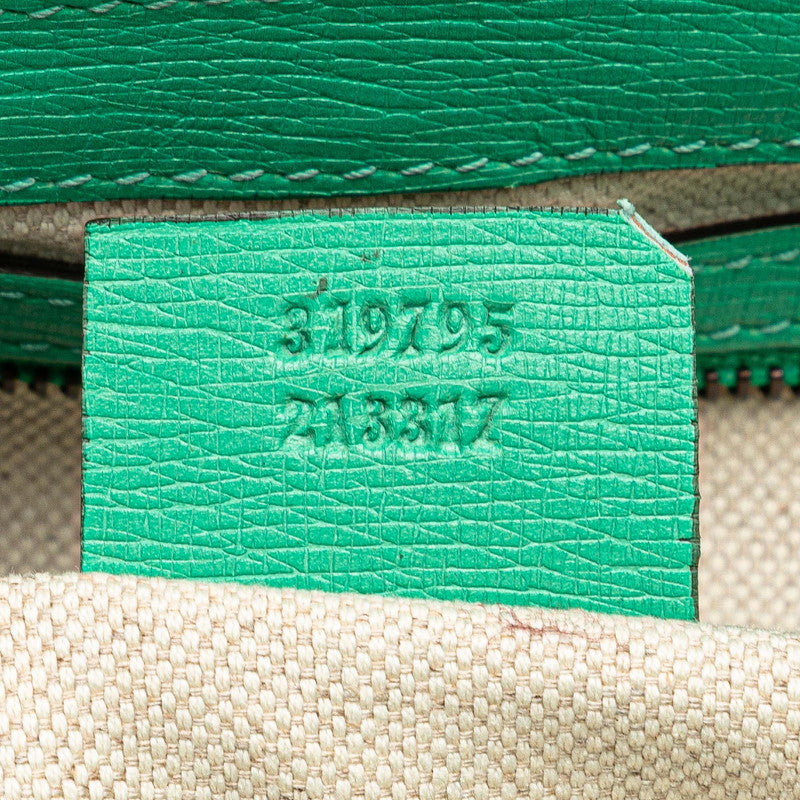 グッチ ホースビット ハンドバッグ ショルダーバッグ 2WAY 319795 グリーン レザー レディース GUCCI 【中古】