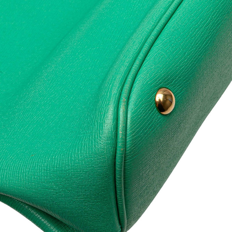 グッチ ホースビット ハンドバッグ ショルダーバッグ 2WAY 319795 グリーン レザー レディース GUCCI 【中古】