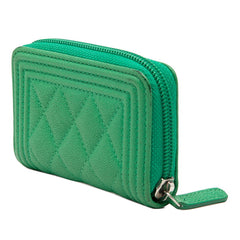 シャネル ココマーク ボーイシャネル コインケース 小銭入れ グリーン キャビアスキン レディース CHANEL 【中古】