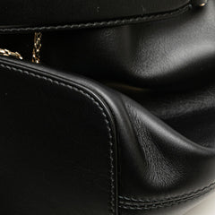 ブルガリ セルペンティフォーエバー バケットバッグ ハンドバッグ ショルダーバッグ 2WAY ブラック レザー レディース BVLGARI 【中古】