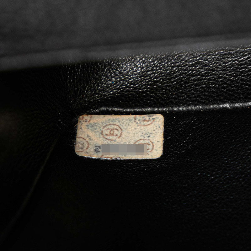 シャネル マドモアゼル ココマーク チェーンショルダーバッグ ブラック キャビアスキン レディース CHANEL 【中古】
