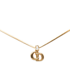 ディオール CDロゴ ネックレス ゴールド メッキ レディース Dior 【中古】