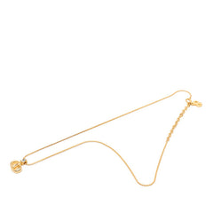 ディオール CDロゴ ネックレス ゴールド メッキ レディース Dior 【中古】