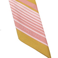 エルメス ツイリー EX-LIBRIS エクスリブリス スカーフ ピンク マルチカラー シルク レディース HERMES 【中古】