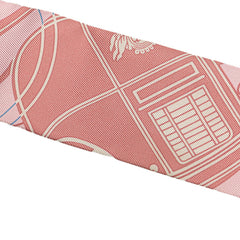 エルメス ツイリー EX-LIBRIS エクスリブリス スカーフ ピンク マルチカラー シルク レディース HERMES 【中古】