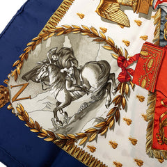 エルメス カレ90 NAPOLEON ナポレオン スカーフ マルチカラー シルク レディース HERMES 【中古】