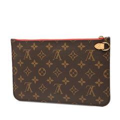 ルイ ヴィトン モノグラム ネヴァーフルMM 付属 ポーチ ブラウン レッド PVC レディース LOUIS VUITTON 【中古】