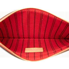 ルイ ヴィトン モノグラム ネヴァーフルMM 付属 ポーチ ブラウン レッド PVC レディース LOUIS VUITTON 【中古】