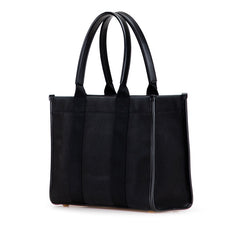 バレンシアガ ハードウェア スモール トートバッグ ショルダーバッグ 2WAY 671402 ブラック キャンバス レザー レディース BALENCIAGA 【中古】