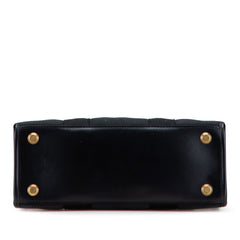 バレンシアガ ハードウェア スモール トートバッグ ショルダーバッグ 2WAY 671402 ブラック キャンバス レザー レディース BALENCIAGA 【中古】