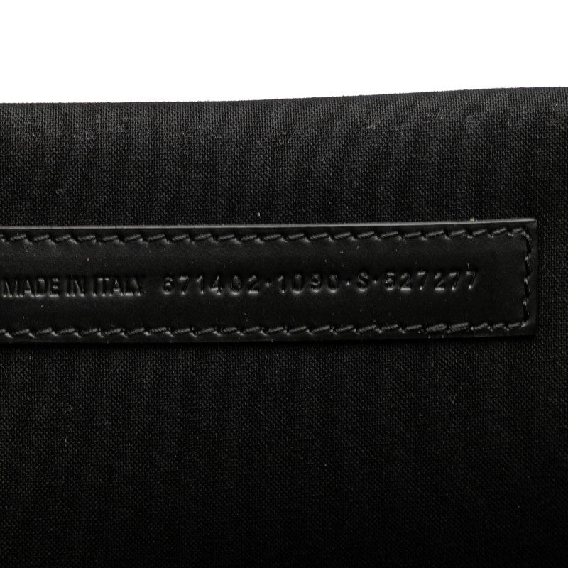 バレンシアガ ハードウェア スモール トートバッグ ショルダーバッグ 2WAY 671402 ブラック キャンバス レザー レディース BALENCIAGA 【中古】