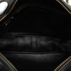 シャネル ココマーク マトラッセ タッセル チェーンショルダーバッグ ブラック ラムスキン レディース CHANEL 【中古】