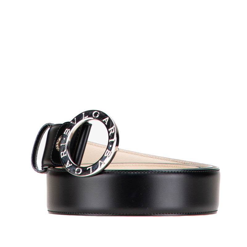 ブルガリ ブルガリブルガリ ベルト サイズ：44/110 ブラック レザー レディース BVLGARI 【中古】