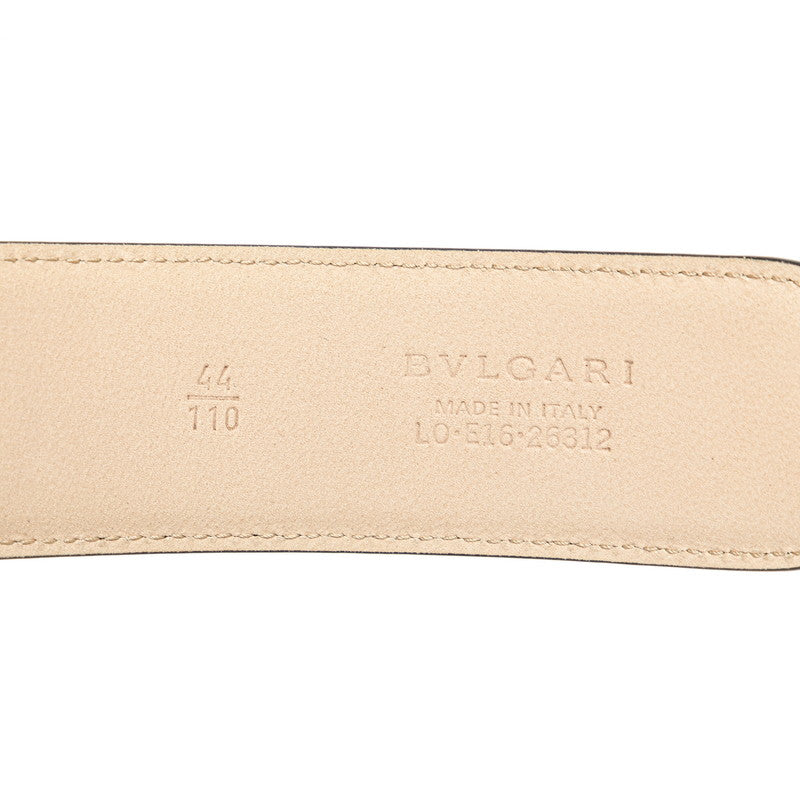 ブルガリ ブルガリブルガリ ベルト サイズ：44/110 ブラック レザー レディース BVLGARI 【中古】
